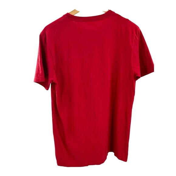LIT Men’s Large Red Christmas T-Shirt Holiday Theme short sleeve - Picture 5 of 7